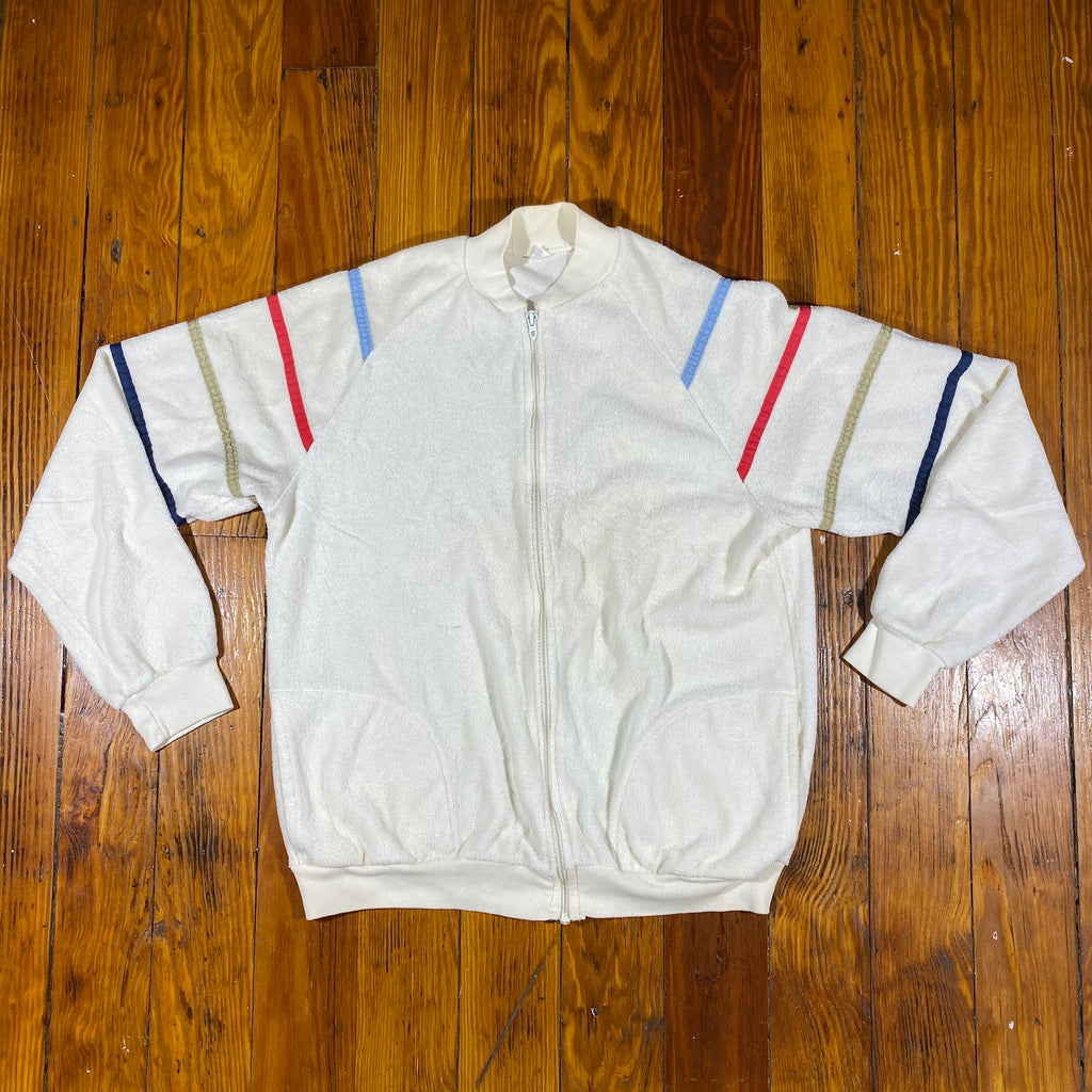 80s Terry cloth jacket. Small fit