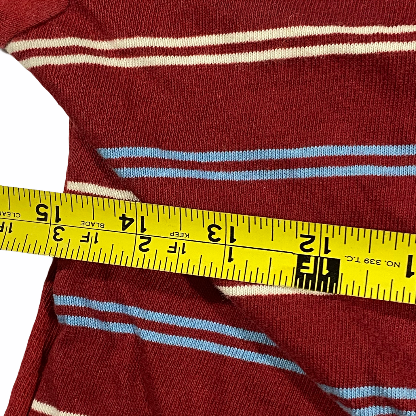 70s JC Penny striped long sleeve. boys medium? (really small)