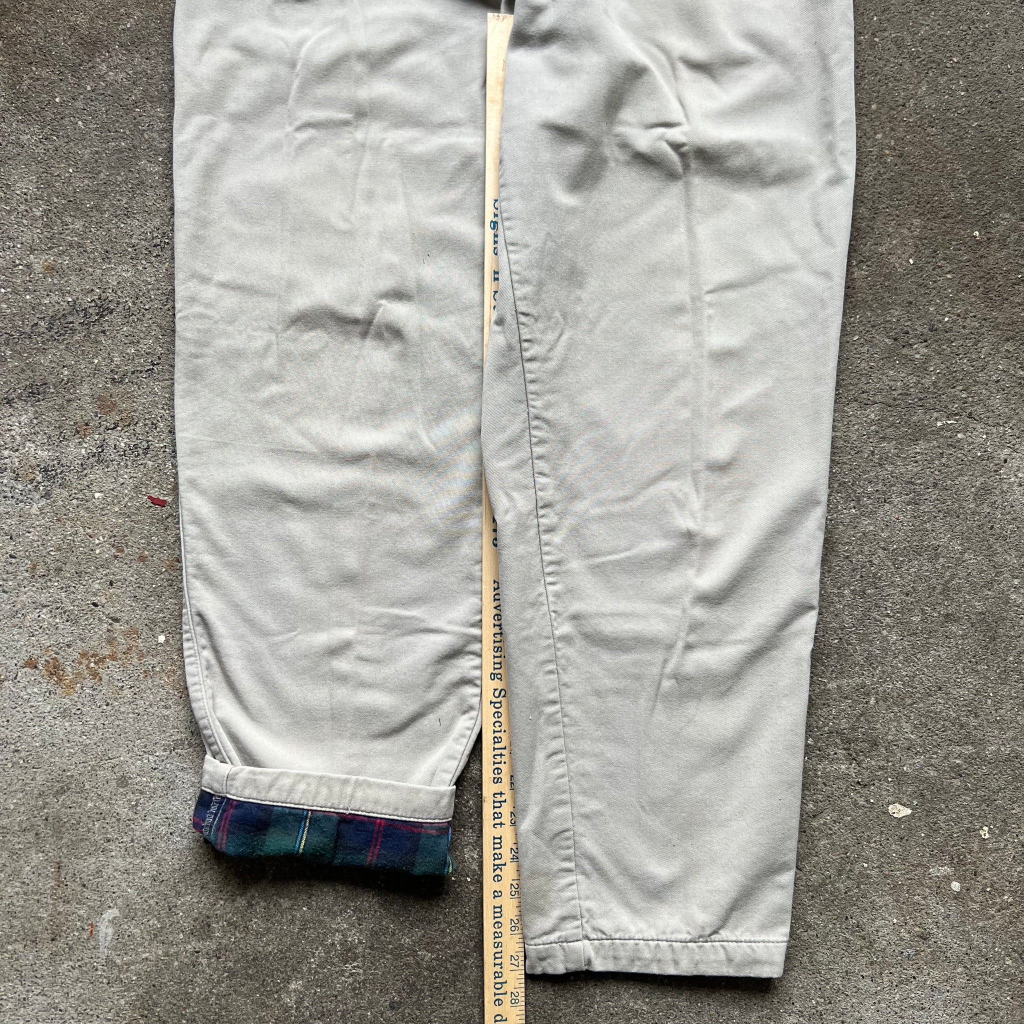 90s LL Bean Flannel-Lined Pants 30x27