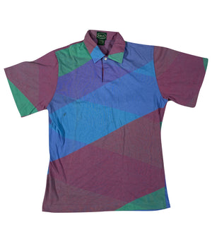 Izod color block polo shirt. medium