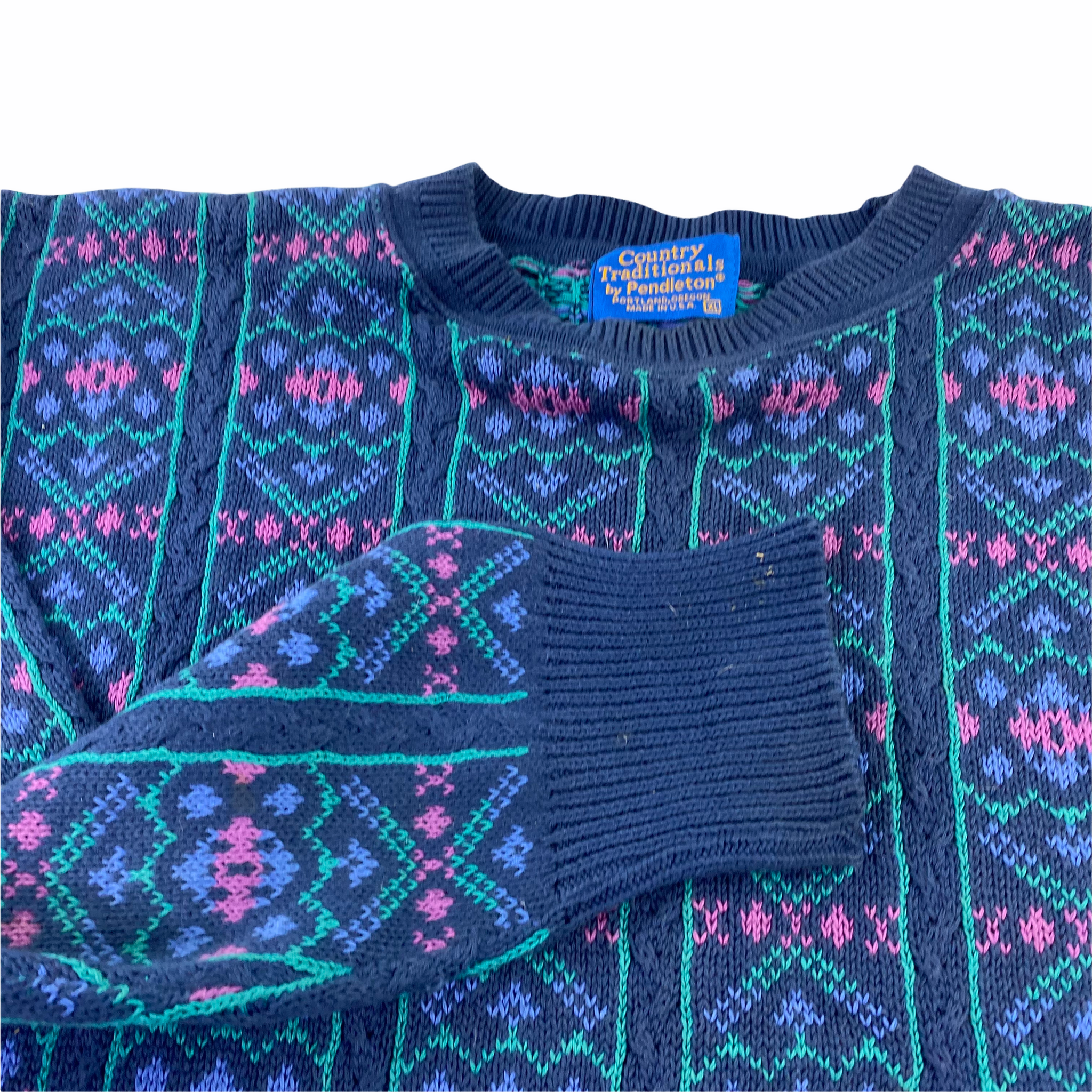 Pendleton Cotton Sweater XL