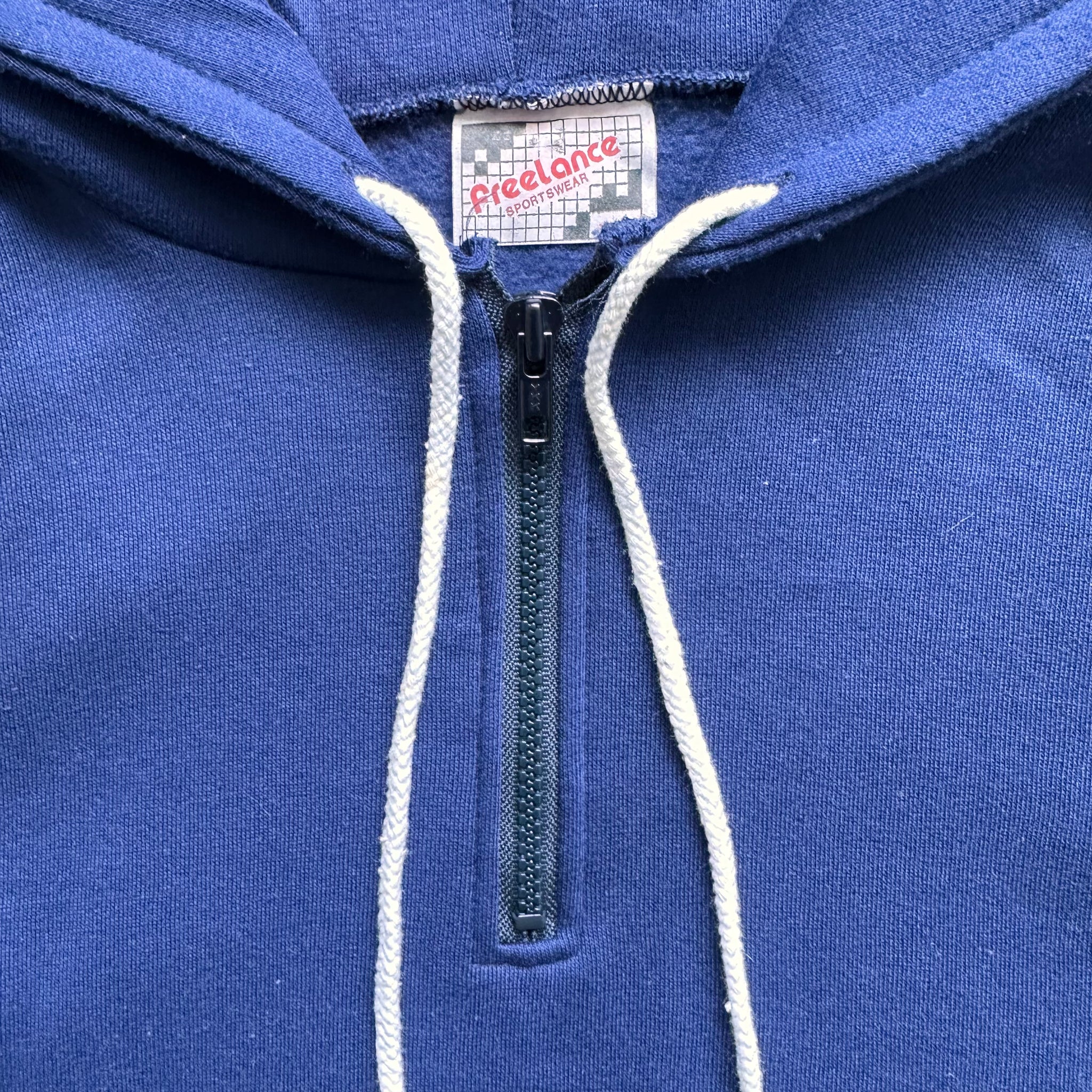 90s 1/4 zip hooded sweatshirt  XL