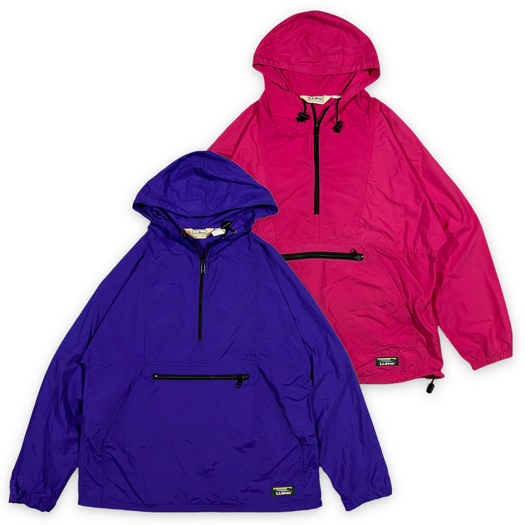 90s LL Bean Anorak Jackets. Made in USA.
