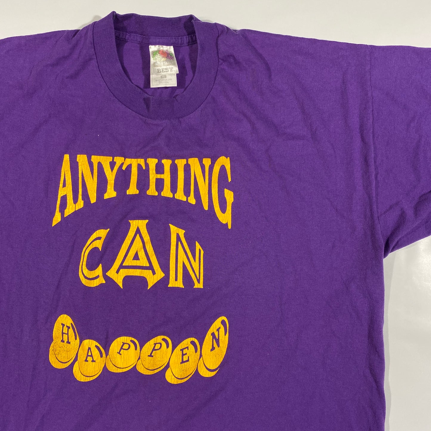 90s Anything can happen church tee. XL