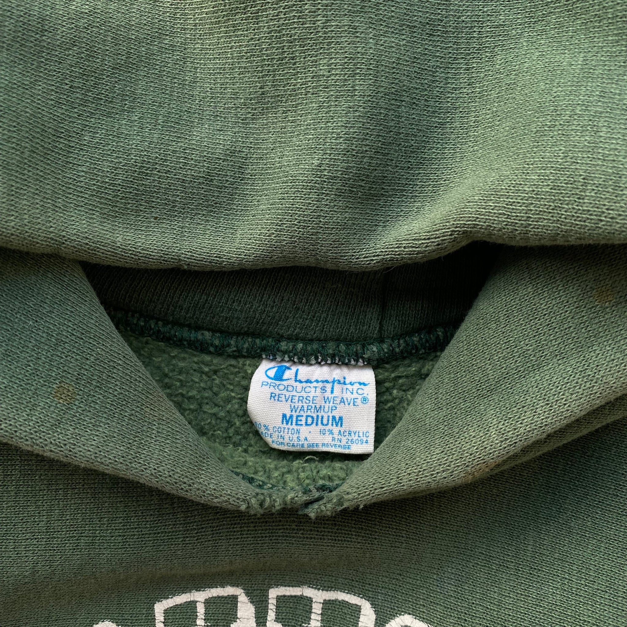 70s Champion reverse weave hooded sweatshirt wachusett medium