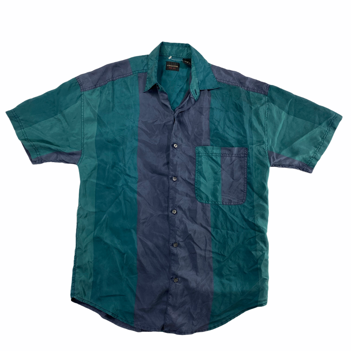 Structure Silk Shirt Small – Vintage Sponsor