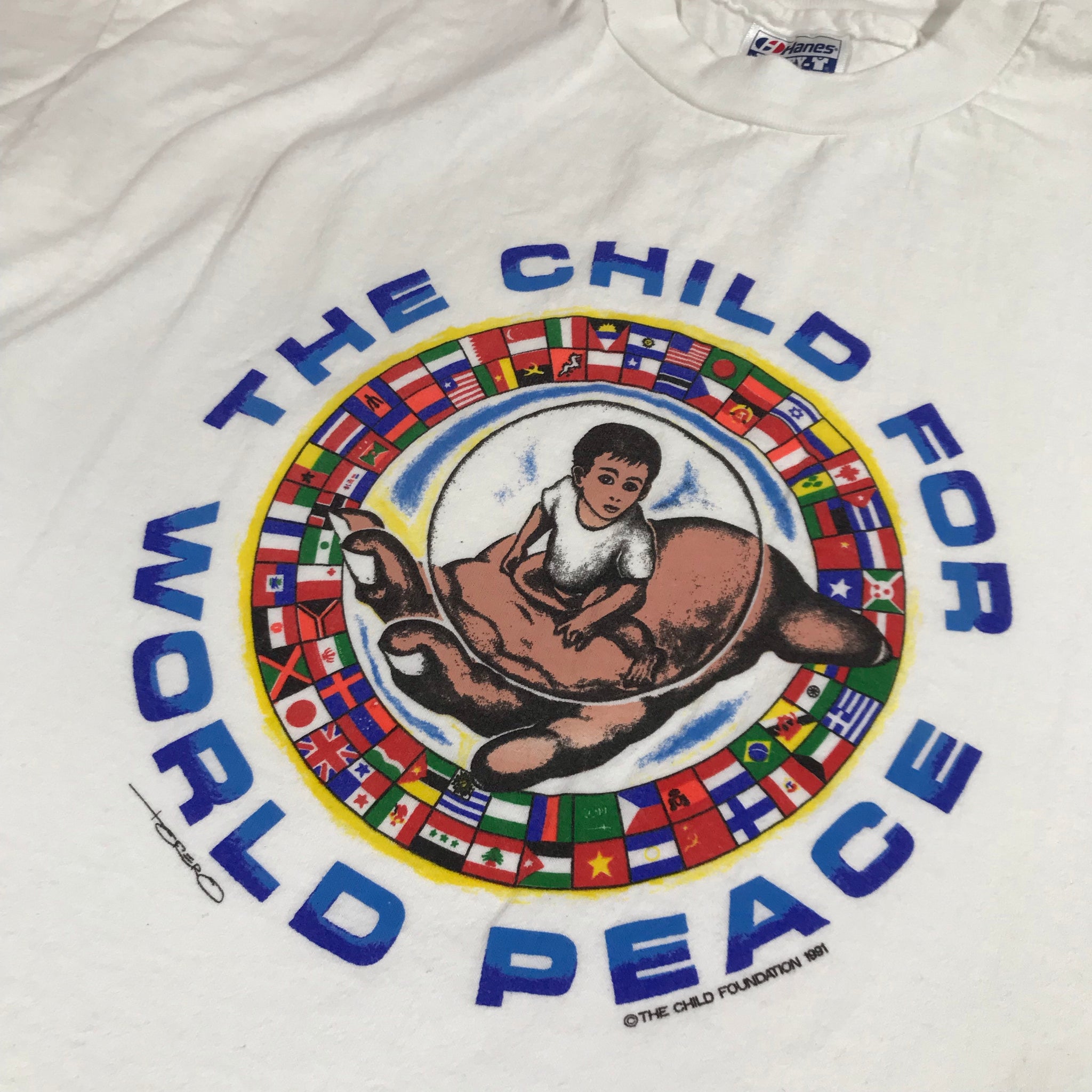 The Child For World Peace tee. extra large.