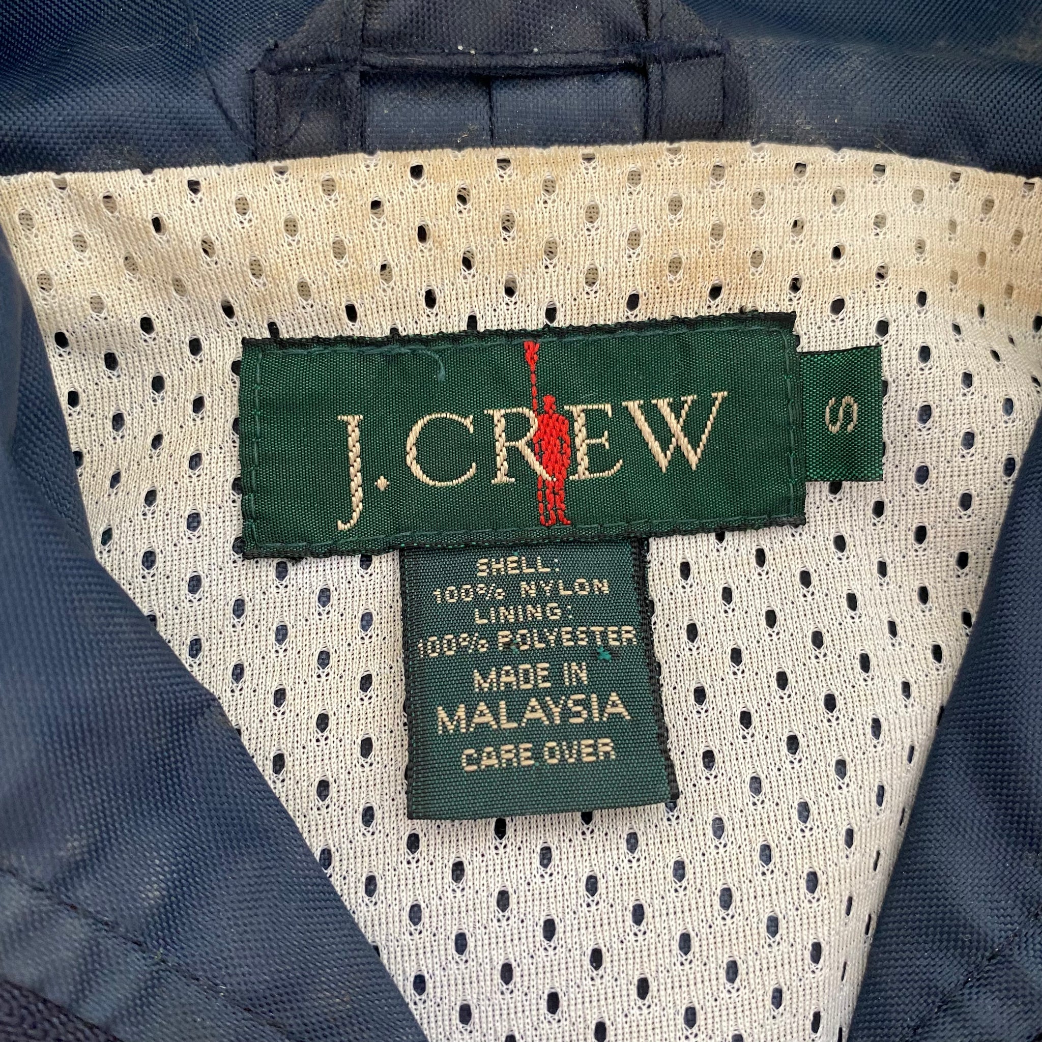 90s J Crew nylon pullover. Marked small. oversized