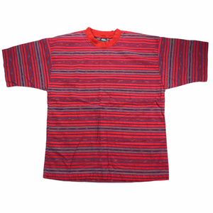Early Winters Striped Woven T-Shirt XL