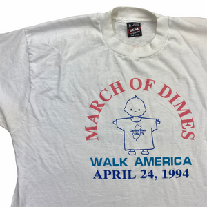90s March Of Dimes New Jersey T-Shirt XL