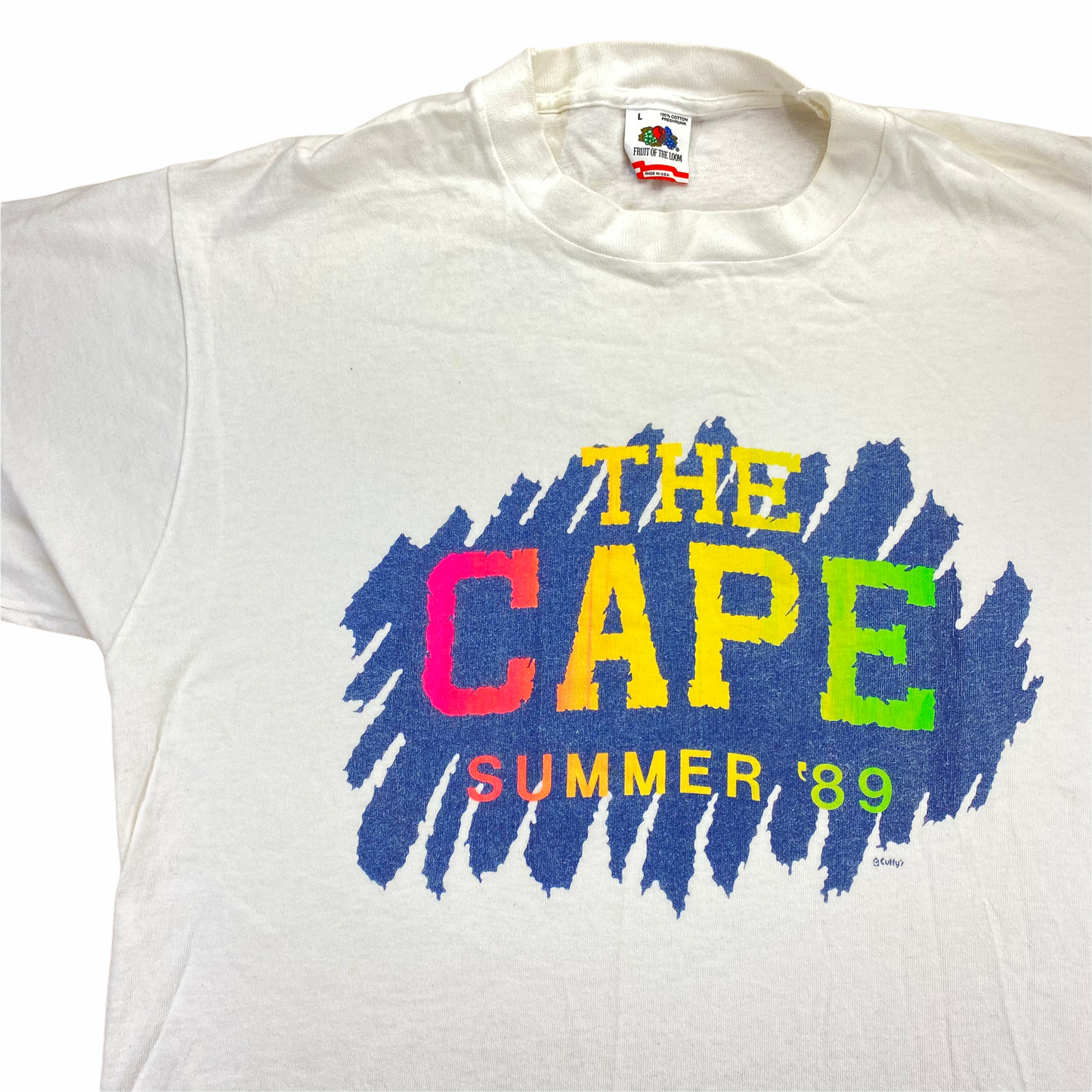 1989 Cuffys Cape cod tee large