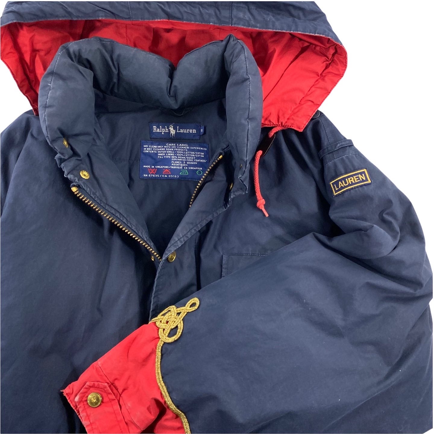 90s Polo ralph lauren down ski jacket Small