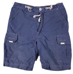 Cargo cynch shorts. baggy. sz 27 adjustable waist.