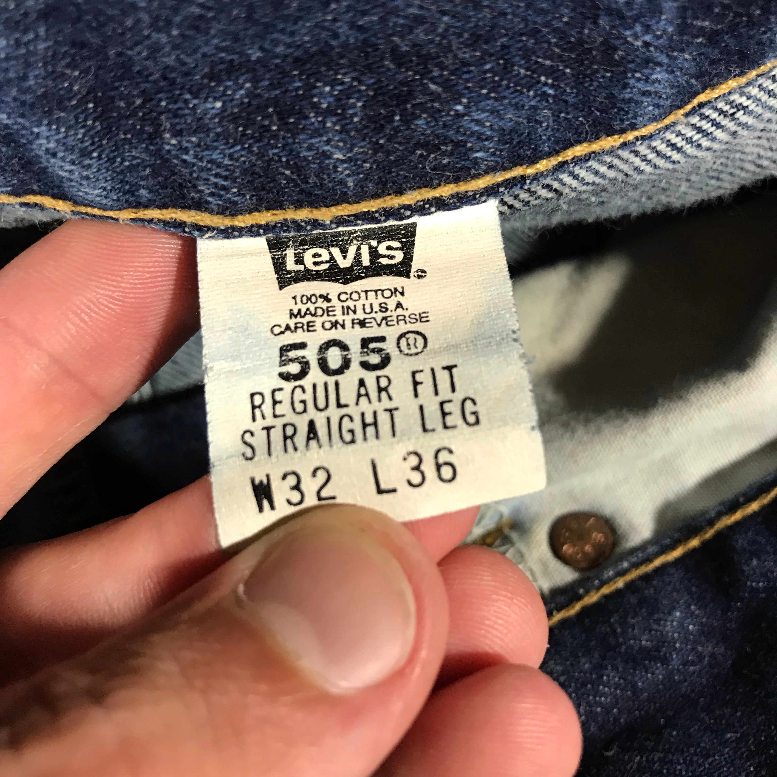 Levi's 505 Made in the usa. 32/36 – Vintage Sponsor