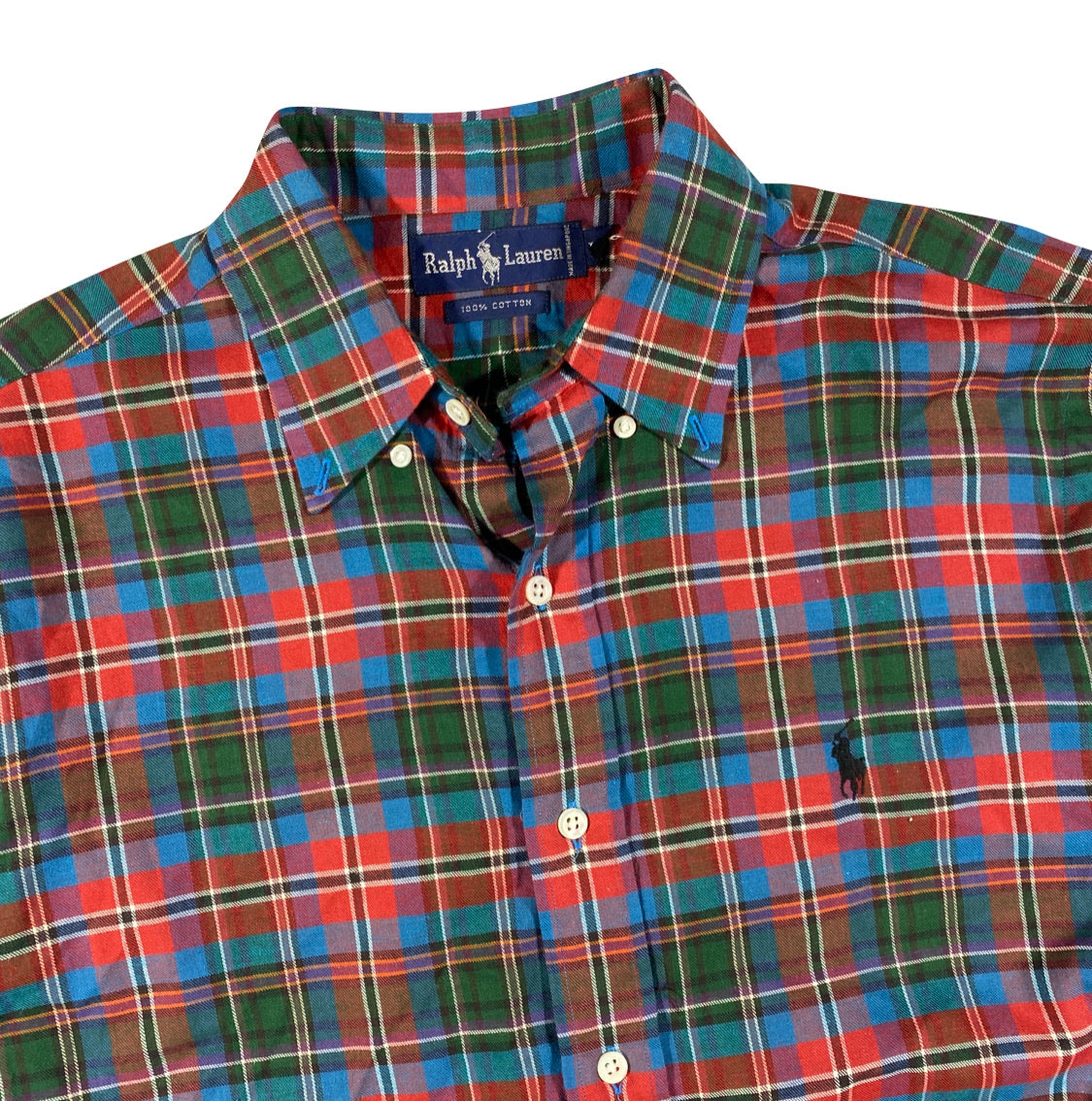 90s Polo ralph lauren plaid cotton shirt. large – Vintage Sponsor