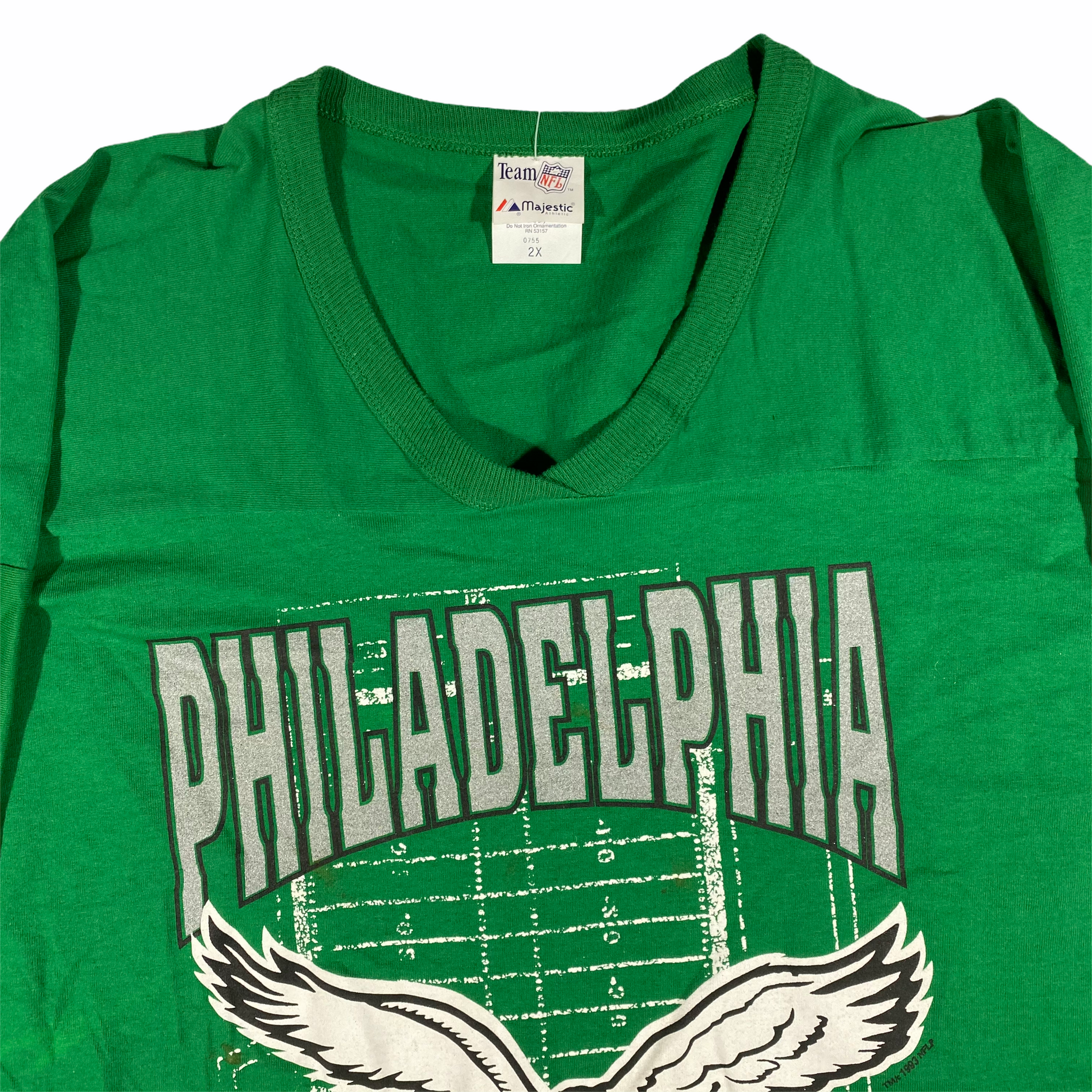 TheShopsofSerendipity Philadelphia Eagles Logo Tee Shirt 2XL / Black