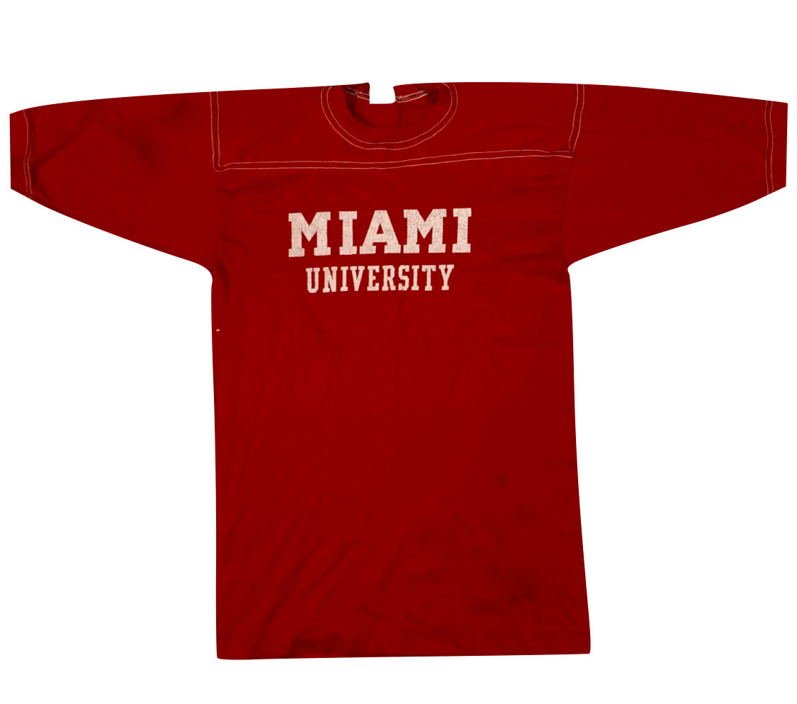 70s Miami university jersey tee. S/M