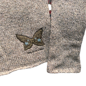 Y2K Abercrombie butterfly lambs wool sweater  Wmns medium
