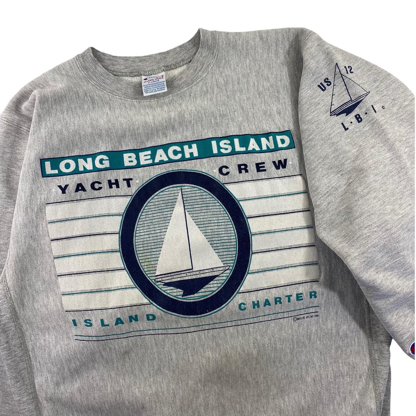 90s Champion Long beach island reverse weave yacht crew. XL