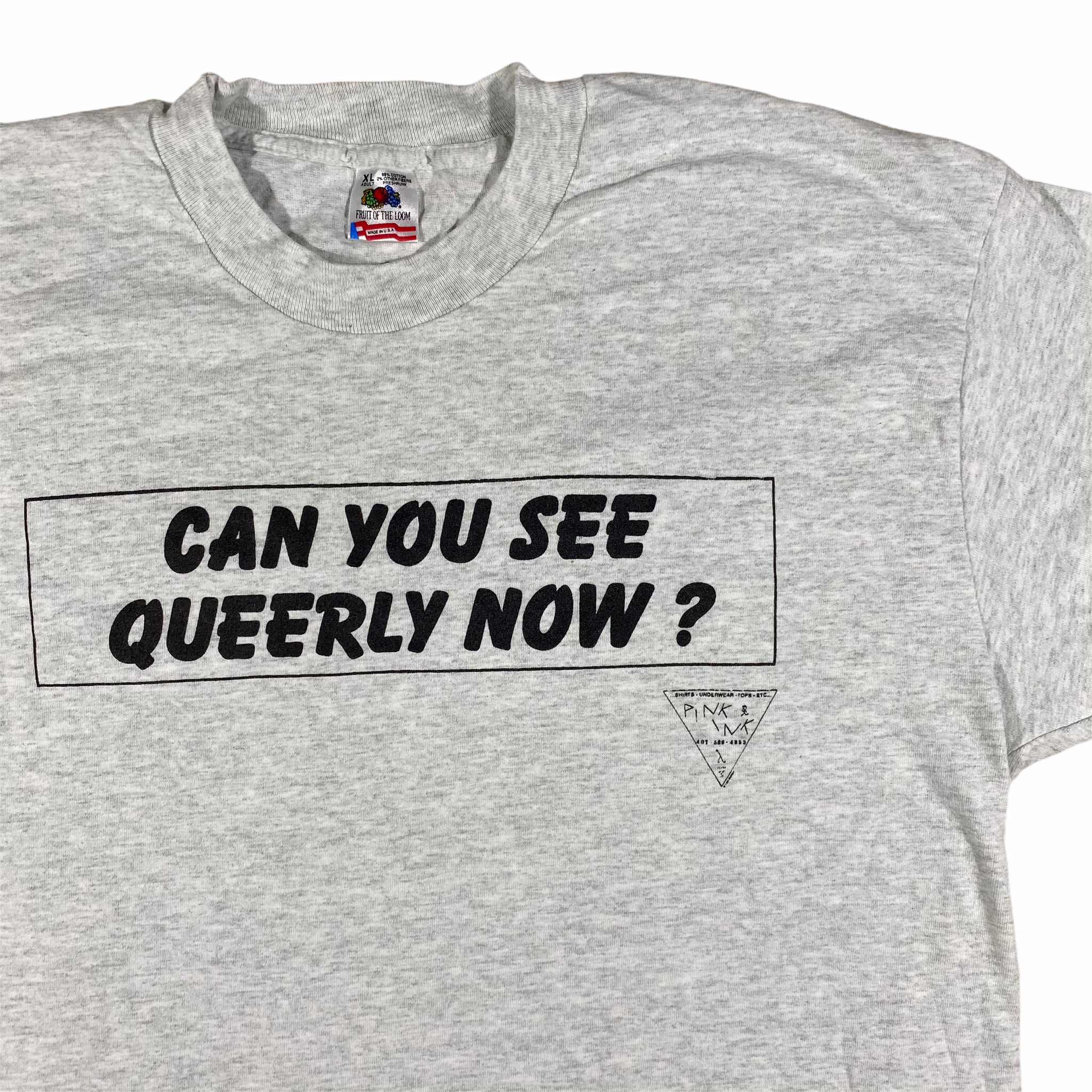 90s Can You See Queerly Now T-Shirt XL