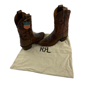 RRL cowboy boots 8d