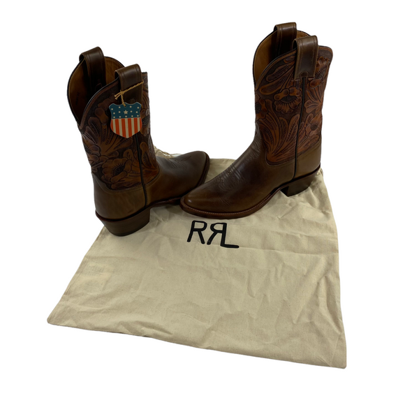 RRL Western Boots 8D 黒 | fpfs.com.py