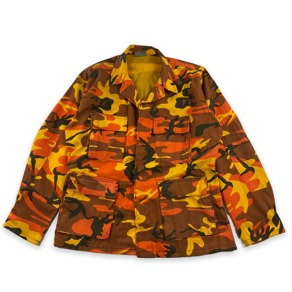 Orange camo jacket medium