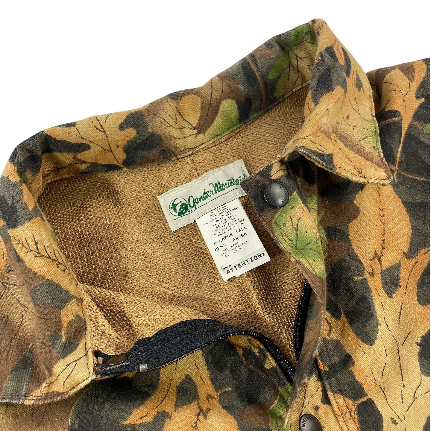 Leaf camo jacket. Made in usa🇺🇸 XL