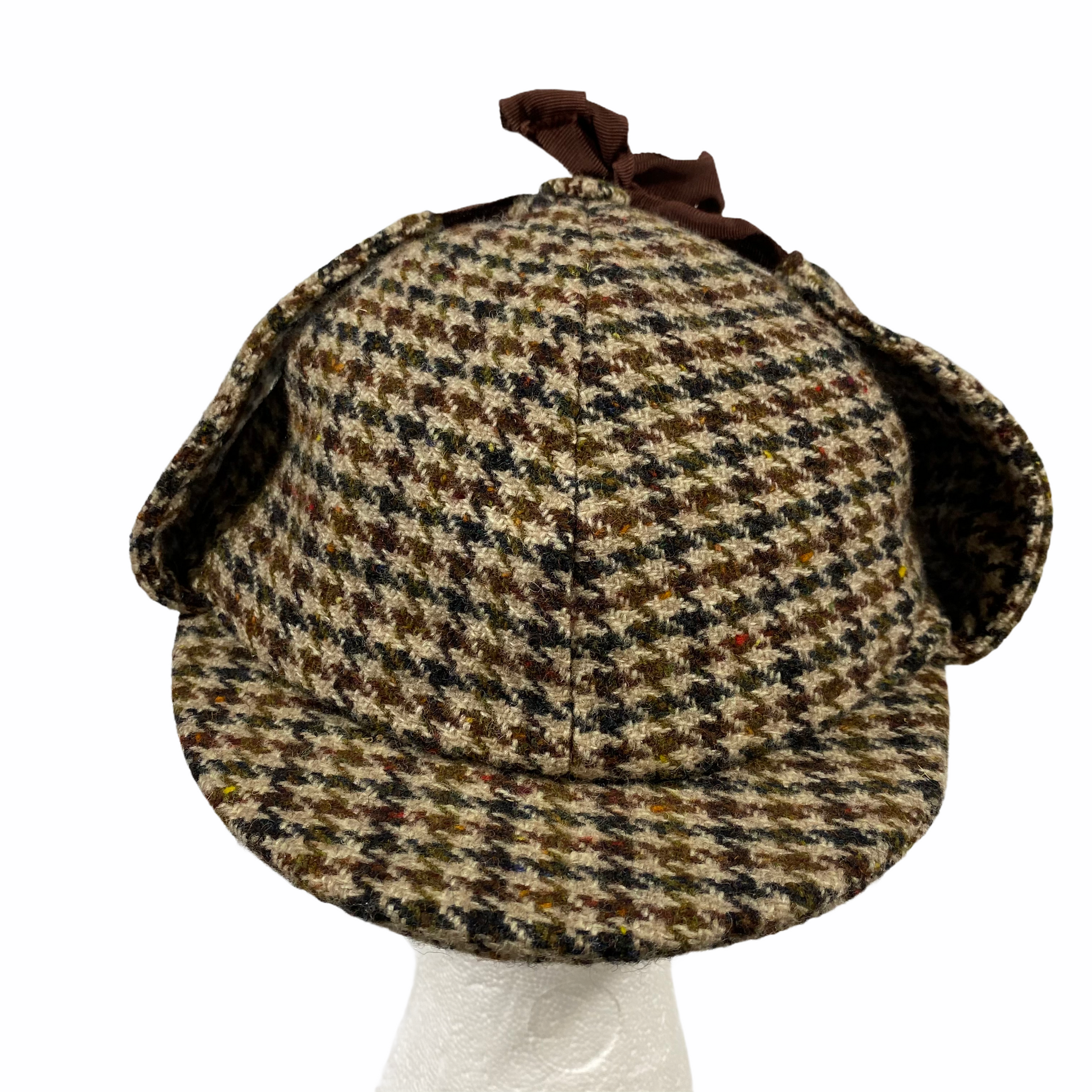Wool tweed sherlock hat. sz7