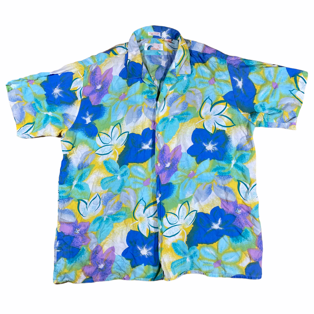 80s Rayon Hawaiian shirt. XL