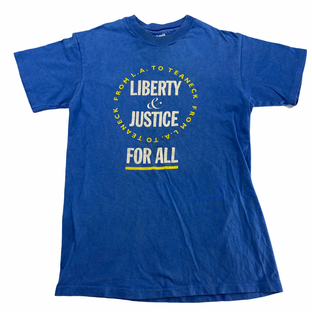 80s Liberty & Justice For All T-Shirt Small