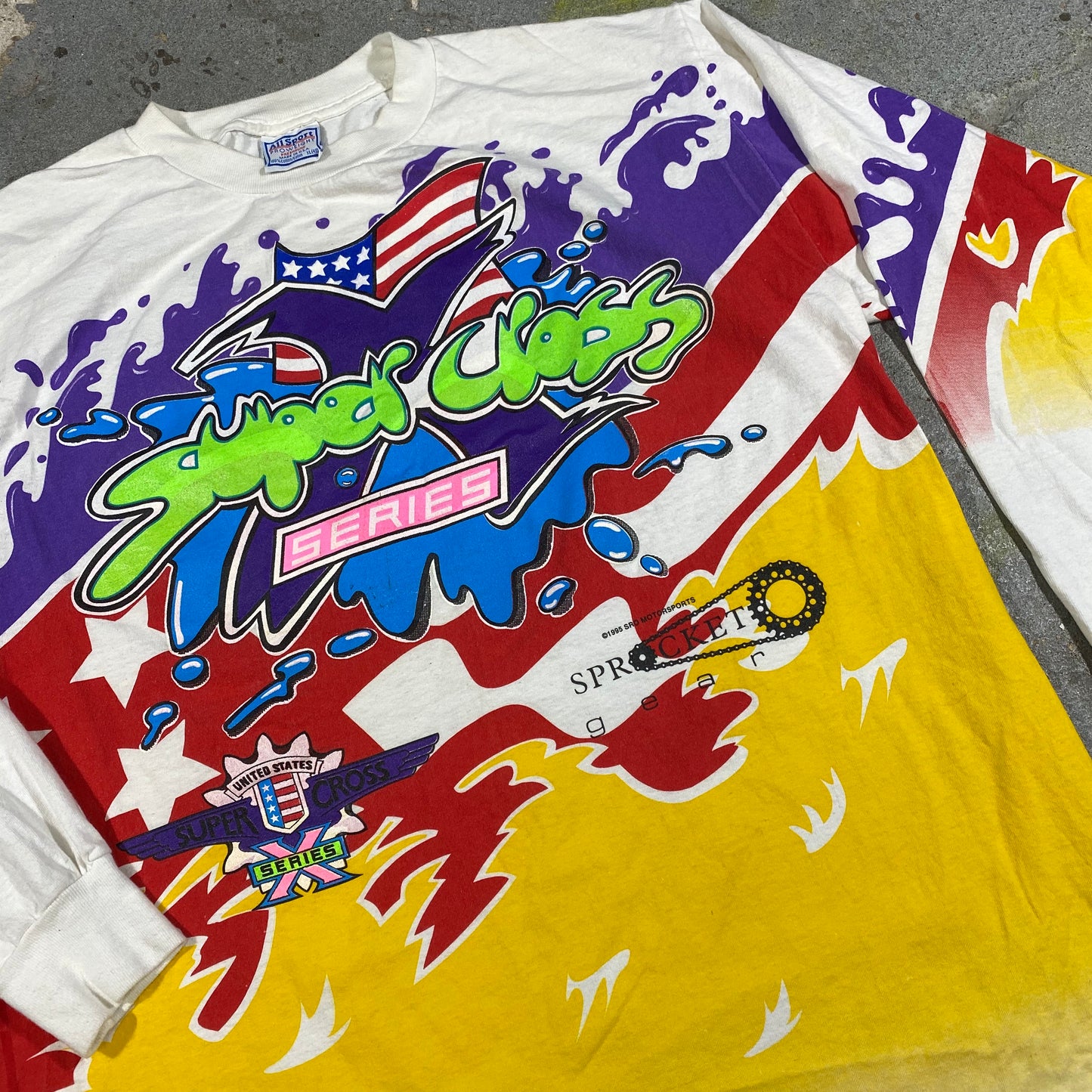 90s Super cross longsleeve. XL