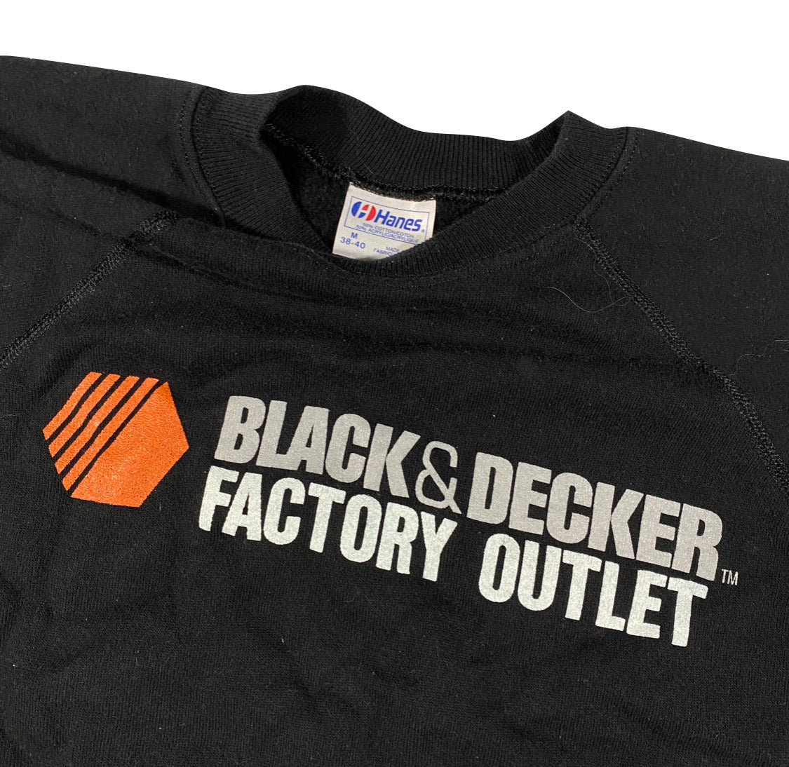 80s black and decker outlet sweatshirt S/M