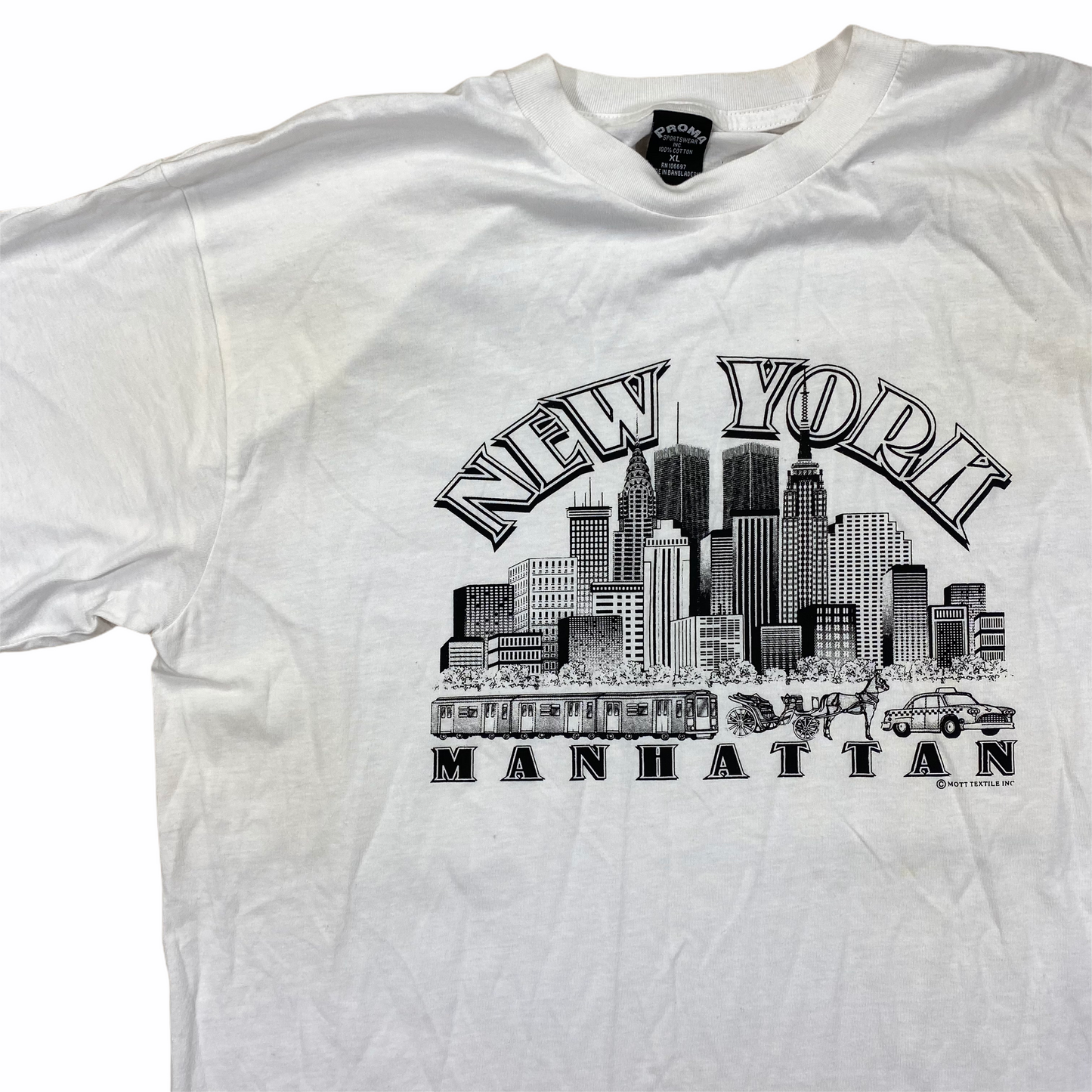 Y2k New york manhattan tee. XL