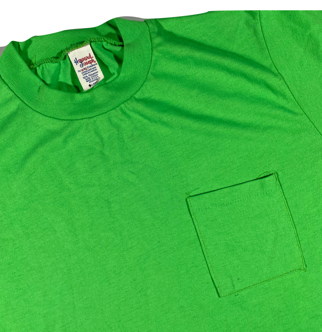 80s Green pocket tee. large