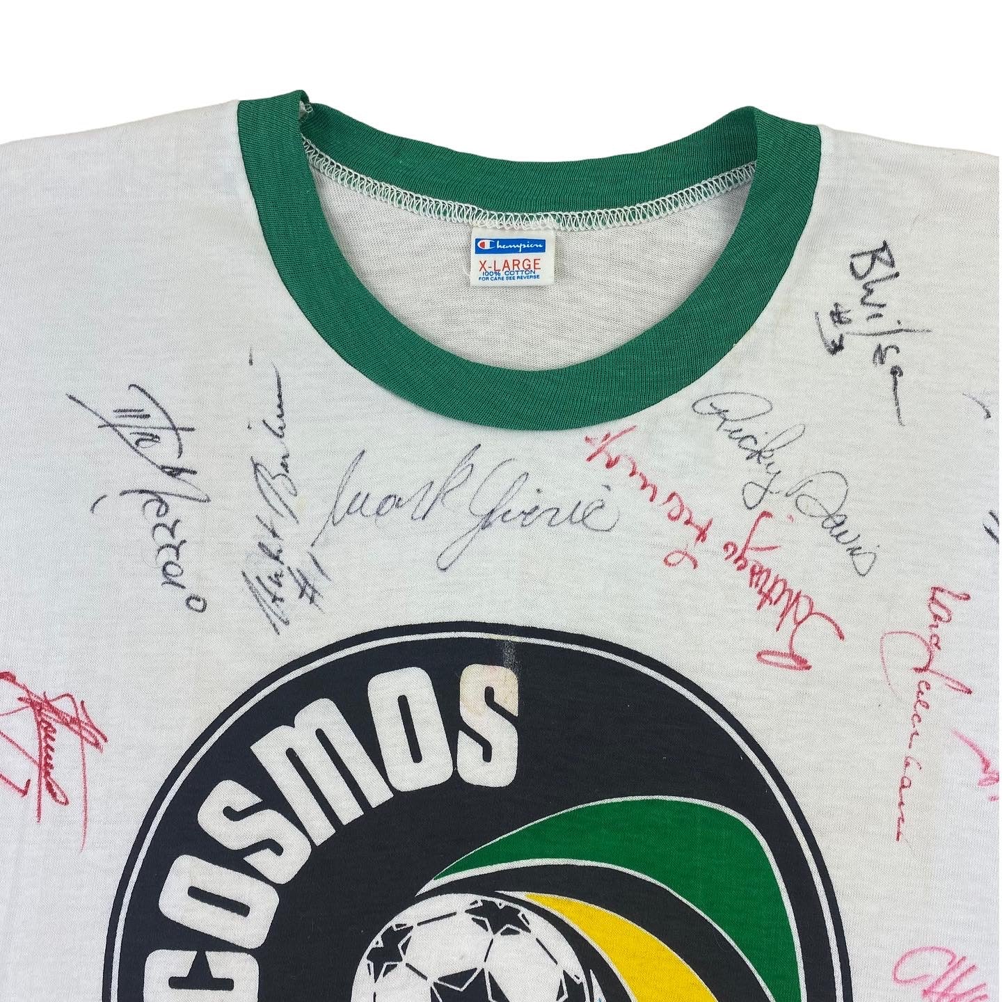 70s Blue bar cosmos tee. Signed