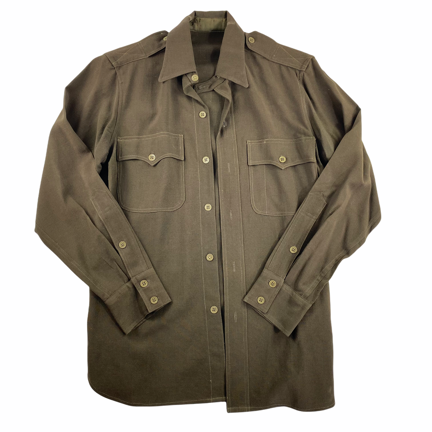 40s Chinstrap button up wool military shirts. M/L fit