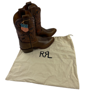 RRL cowboy boots 8d