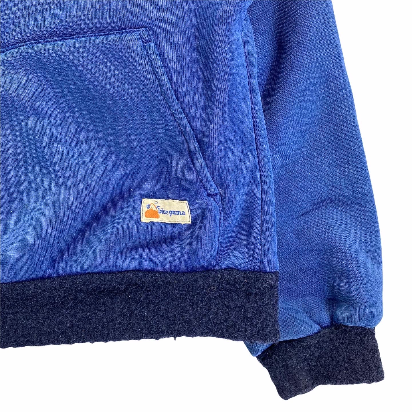 80s Blue puma fleece. Small fit