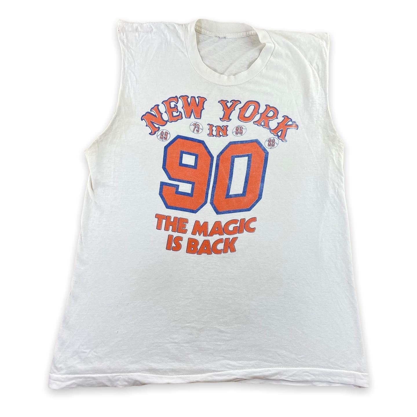 80s New York sleeveless tee Small