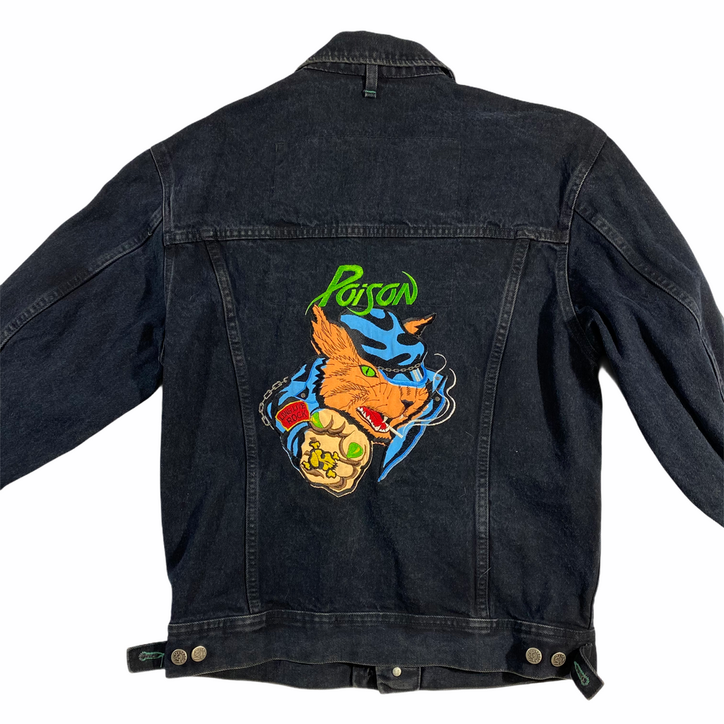 80s Poison embroidered jacket. small