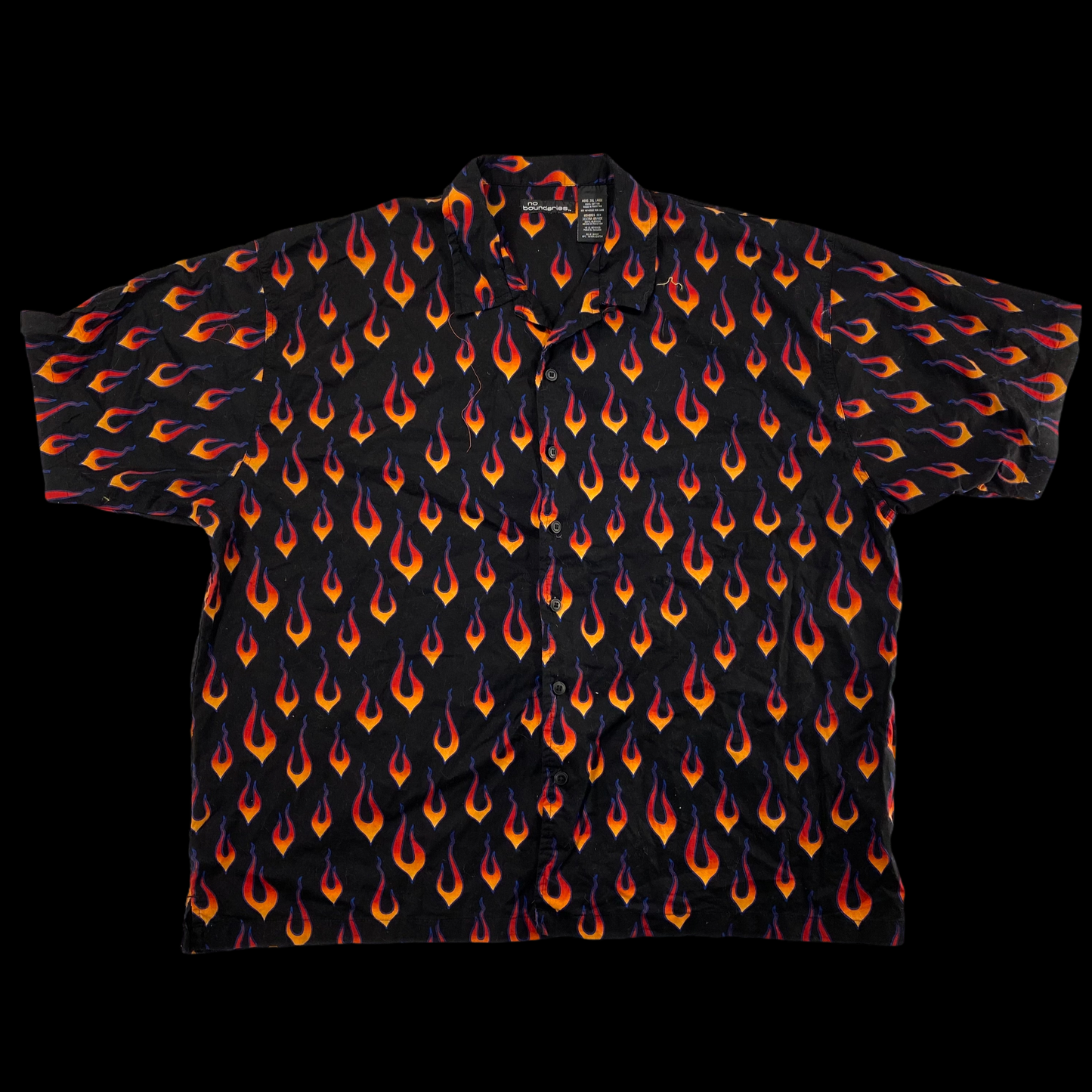 Y2k Flame Shirt XXXL