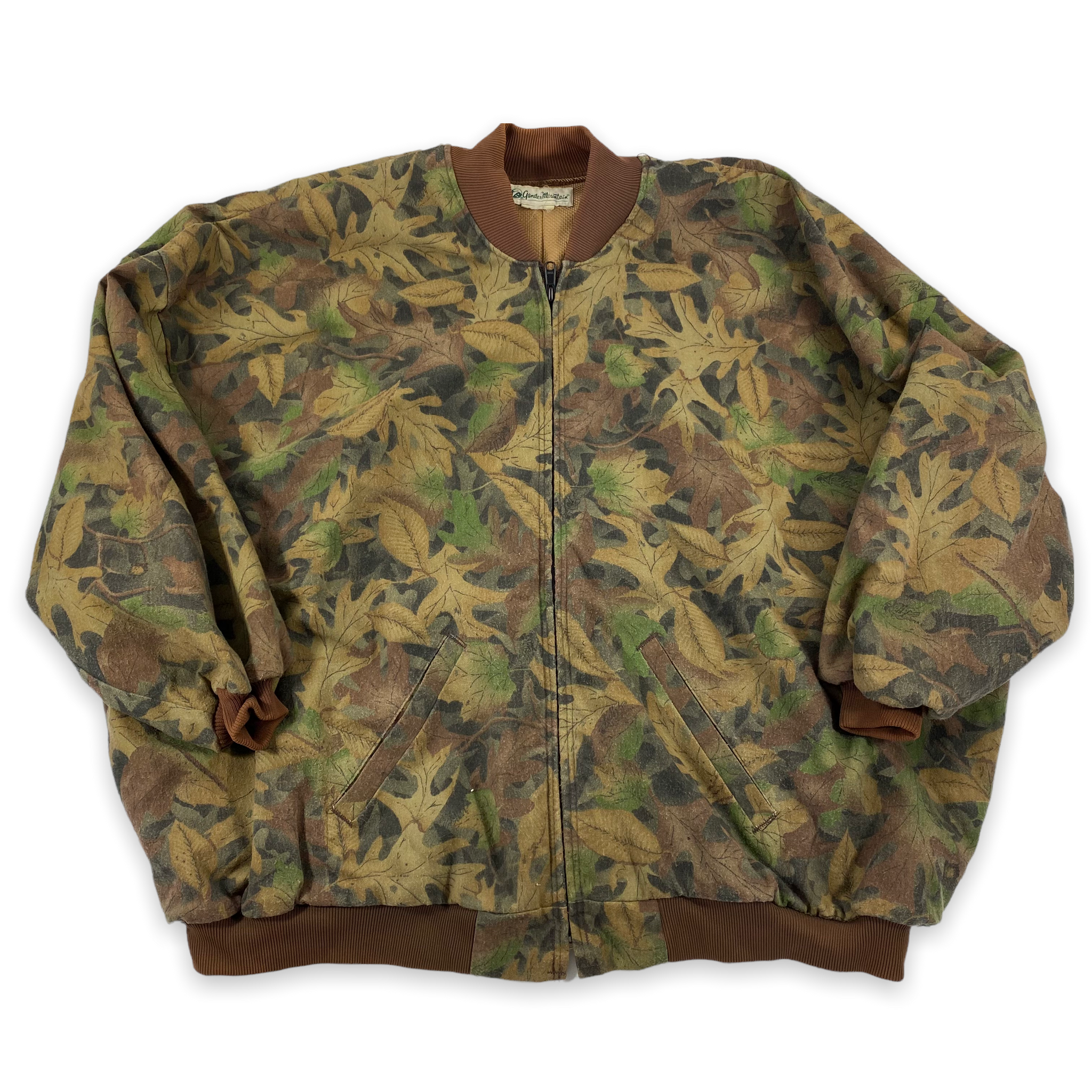 Leaf camo jacket. XXL short sleeve Vintage Sponsor