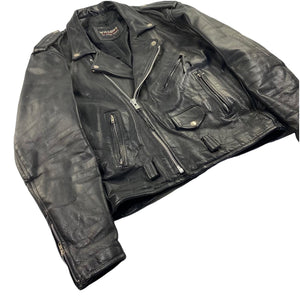 Leather moto jacket