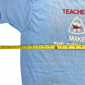 70s Teachers make a difference tee  Small fit
