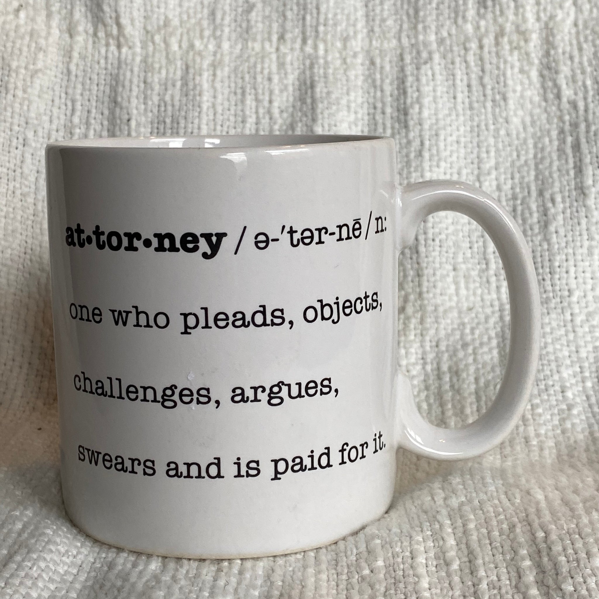 Attorney mug.
