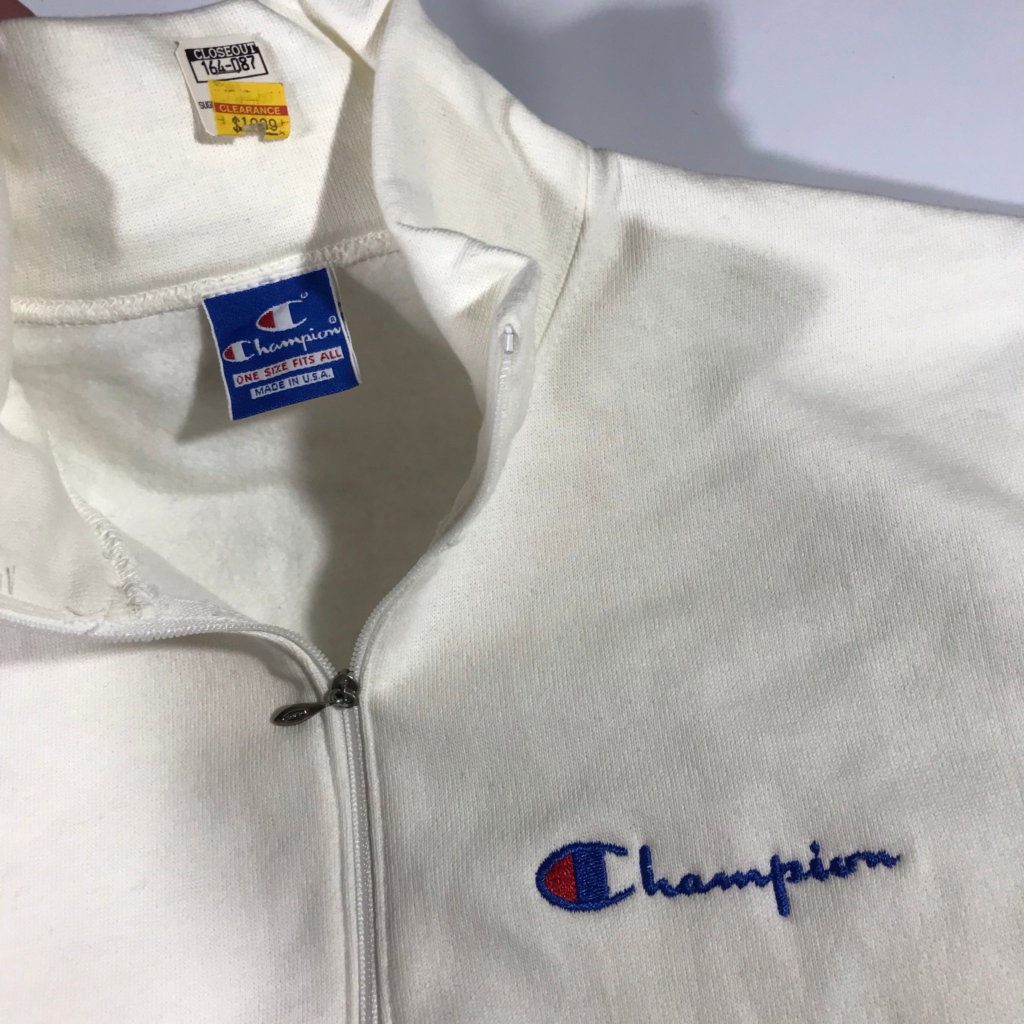 80s Champion 1/4 zip sweatshirt. XL – Vintage Sponsor