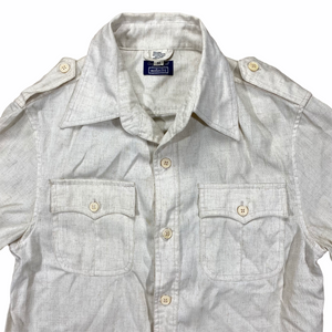 70s Christian D Sorer Sleeve Safari Shirt Medium