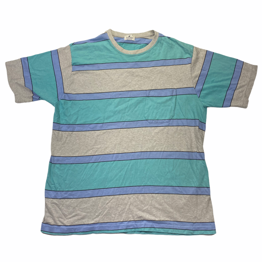90s Jockey Striped Pocket T-Shirt XL