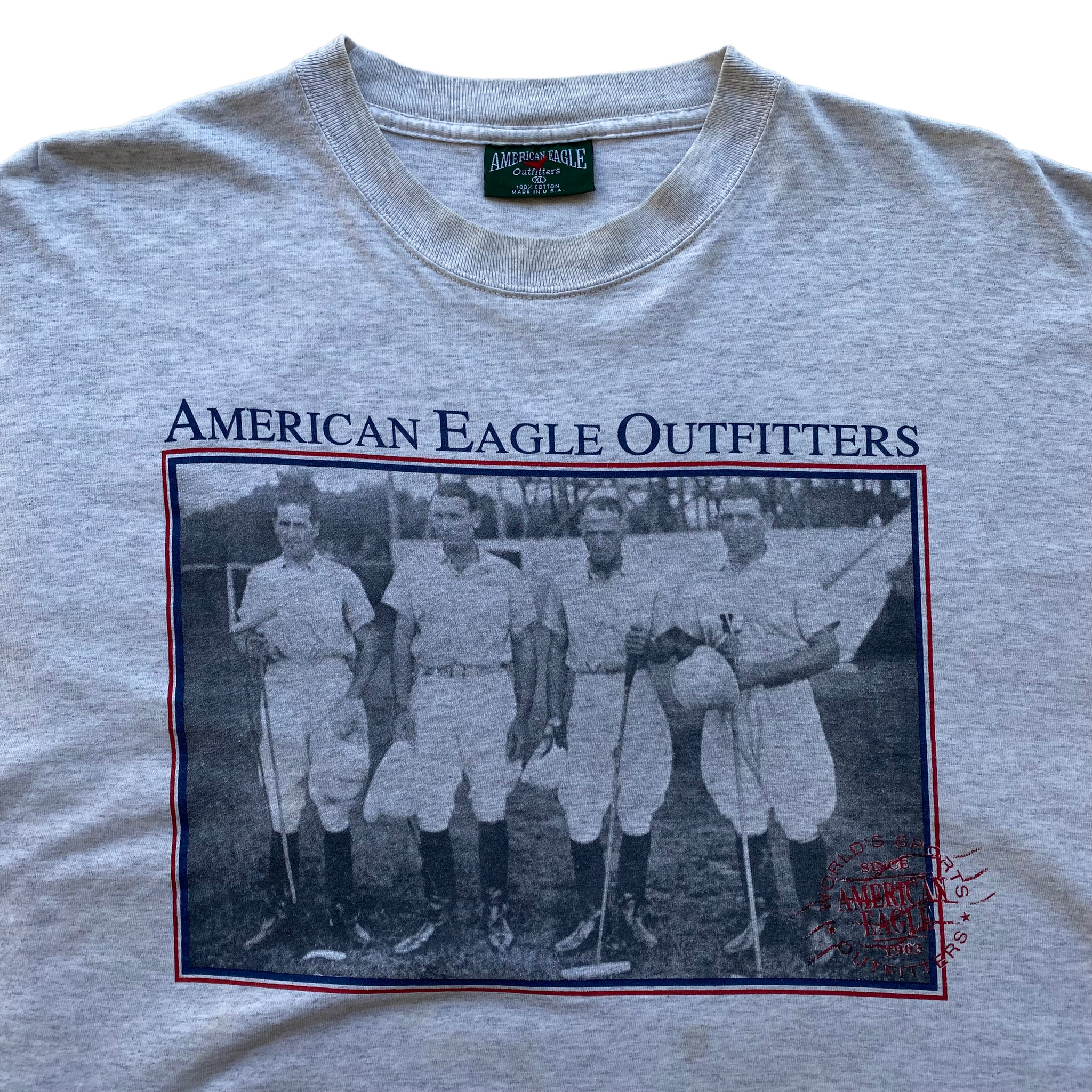 90s American eagle polo players tee XL – Vintage Sponsor
